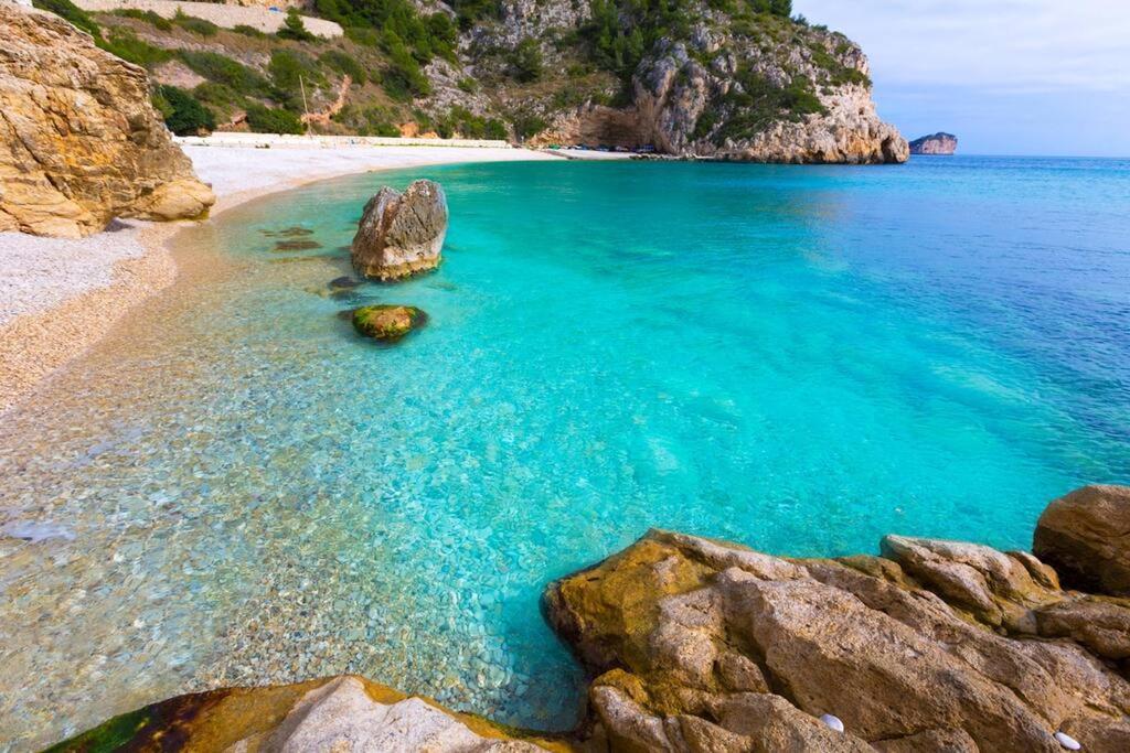 Javea Beach Blue House Exteriör bild